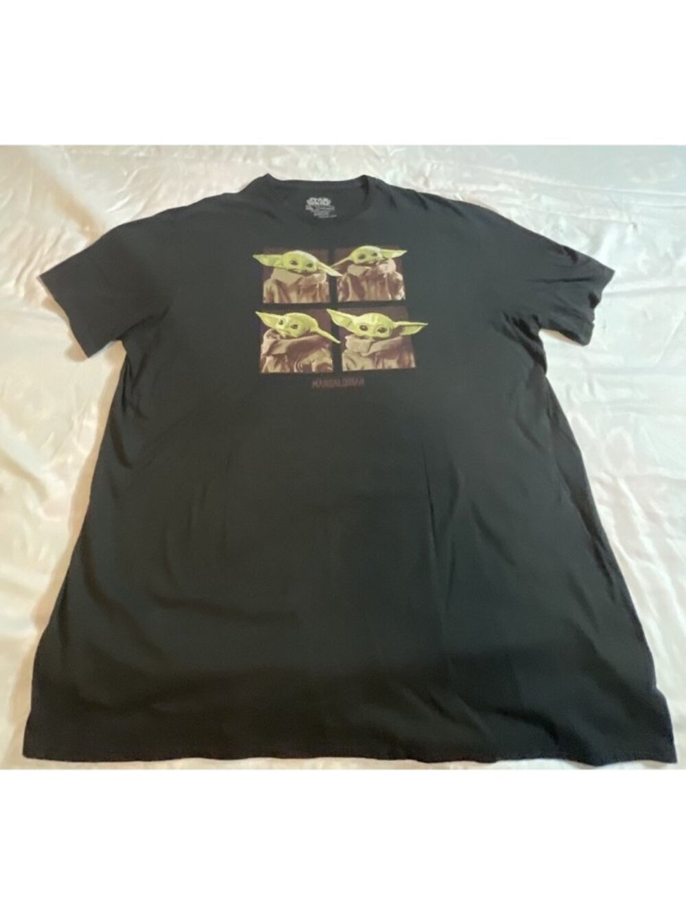 Star Wars Baby Yoda Mandalorian T Shirt Black - Sz 2XL